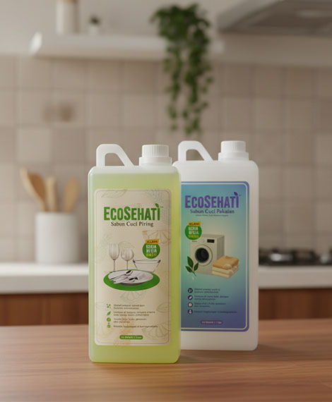 Sabun cuci piring dan sabun cuci pakaian EcoSehati