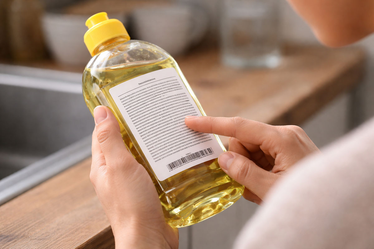 Membaca Label Sabun Cuci Piring Mengandung SLS