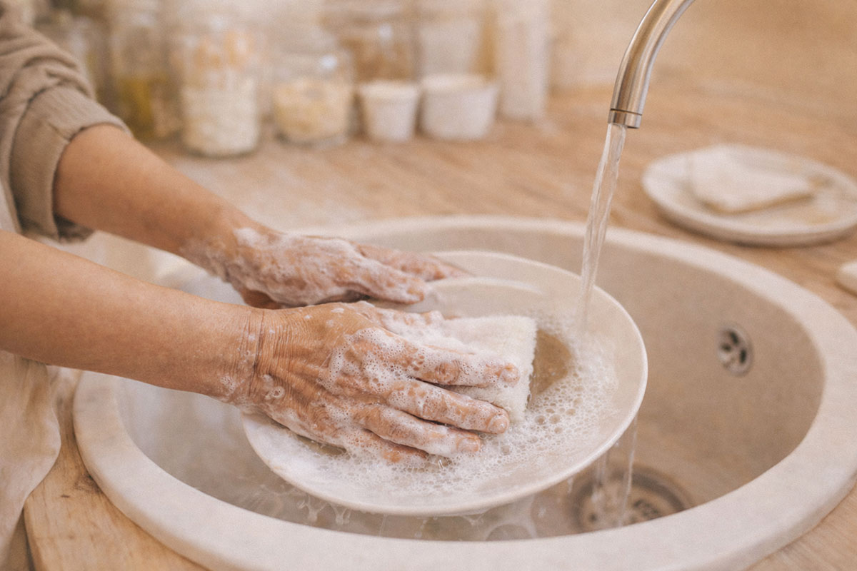 tangan kering karena sabun cuci piring
